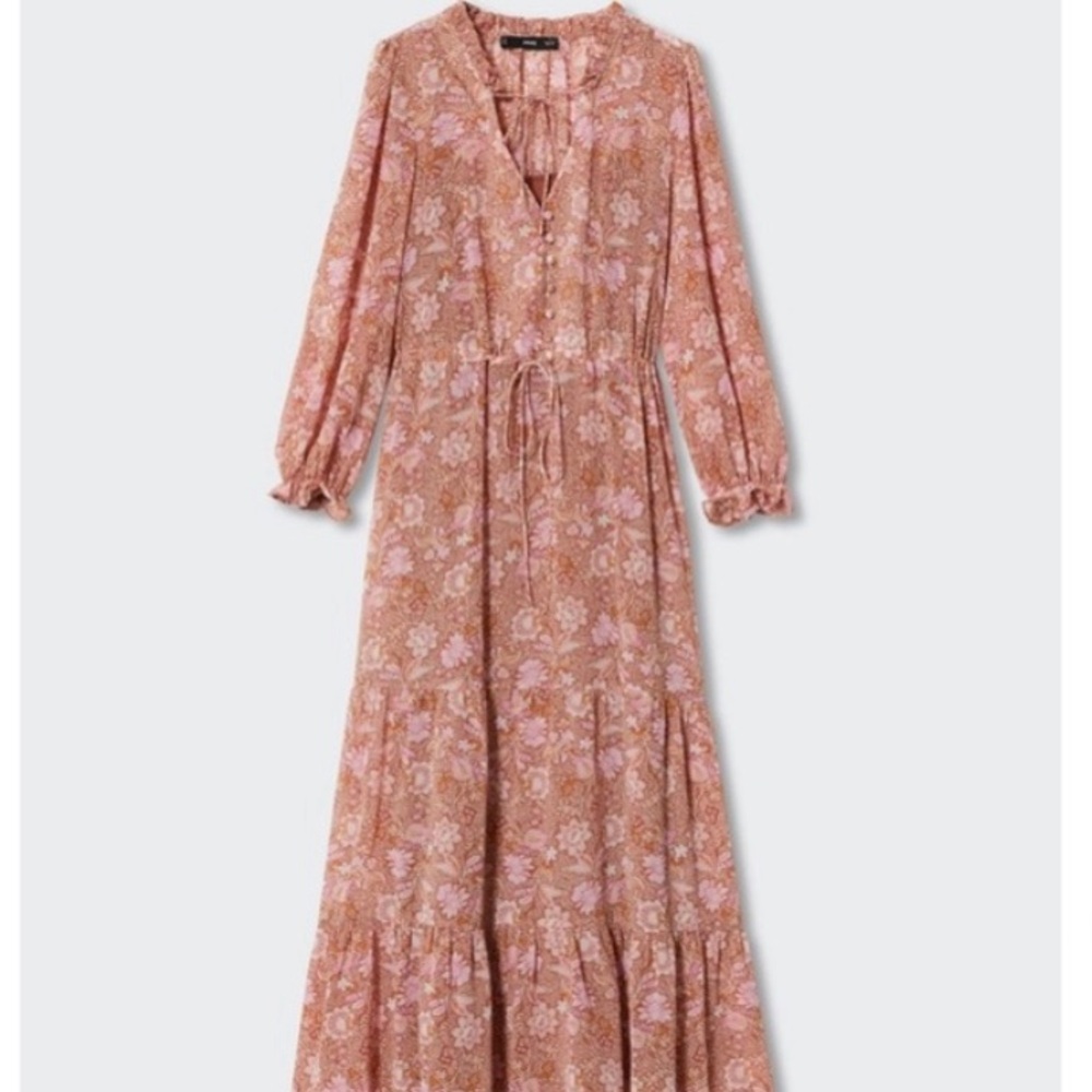Mango Floral Print Dress